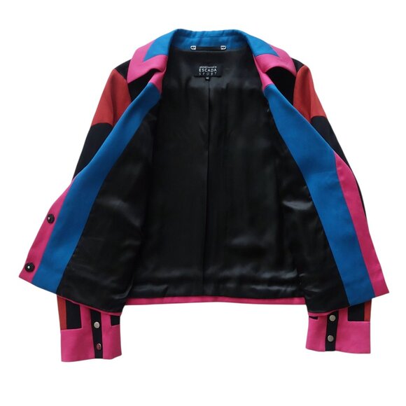 Escada Sport by Jonathan Saunders Multicolour Biker Jacket - Picture 10 of 13